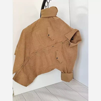 پیراهن مردانه مخمل کبریتی دوجیب